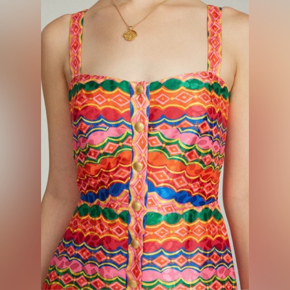 SALONI Karen Graphic Stripe-Printed Dress - Picture 2 of 14